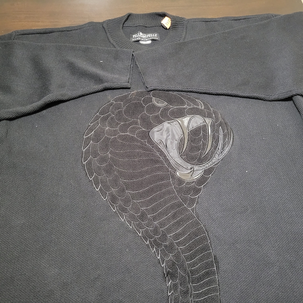 Pelle Pelle Charcoal Cobra Knitwear
